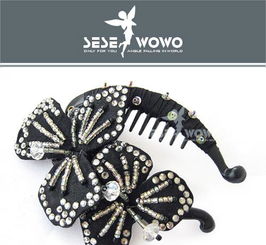 魅影流晶 彩紫水晶發(fā)梳插梳與發(fā)夾發(fā)卡，時(shí)尚韓飾促銷全解析