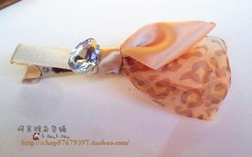 指尖復(fù)古風(fēng)尚 阿呆猴原創(chuàng)手工絹紗鉆豹紋發(fā)夾，點(diǎn)亮酒紅甜美元旦